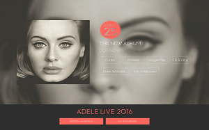 Il sito online di Adele