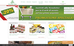 Il sito online di Pronto Bio Shop