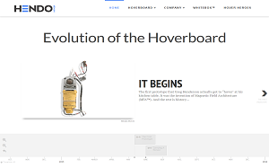 Il sito online di Hendo hoverboard