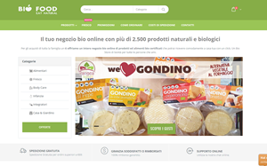 Il sito online di Bio food Italia