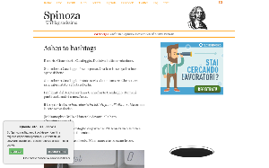 Il sito online di Spinoza