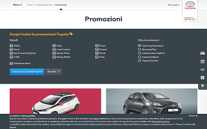 Il sito online di Toyota Promozioni