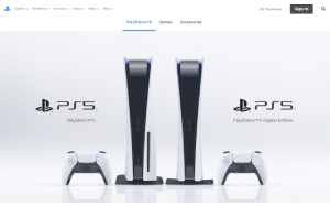 Il sito online di PlayStation