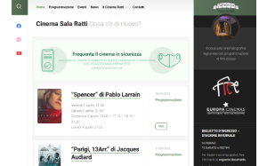 Il sito online di Cinema Sala Ratti