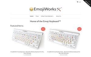 Il sito online di Emoji Keyboard