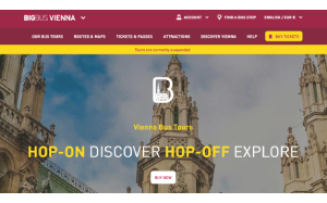 Il sito online di Big Bus Tours Vienna