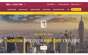 Il sito online di Big Bus Tours New York