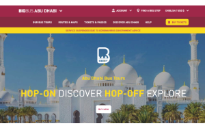 Il sito online di Big Bus Tours Abu Dhabi