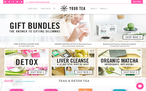 Il sito online di Your Tea