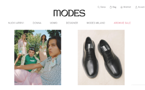 Il sito online di Modes
