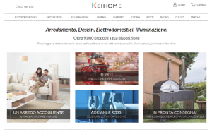 Il sito online di KEI Home