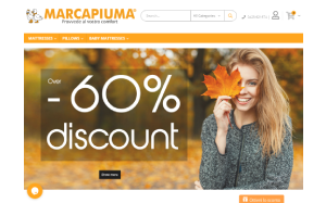 Il sito online di Marcapiuma materassi