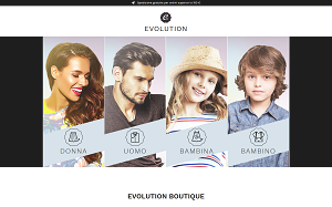 Il sito online di Evolution Boutique