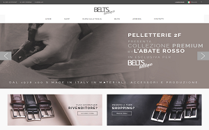 Il sito online di Belts Boutique
