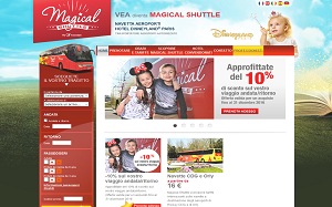 Il sito online di Magical Shuttle
