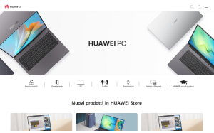 Il sito online di Huawei PC