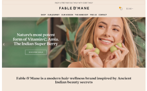 Il sito online di Fable & Mane