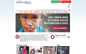 Il sito online di Operation Smile