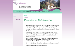 Il sito online di Pensione Edelweiss