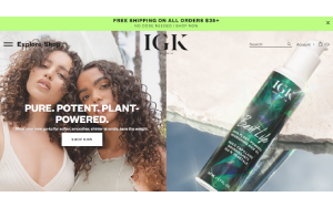 Il sito online di IGK Hair