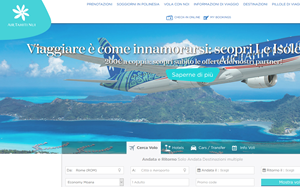 Il sito online di Air Tahiti Nui