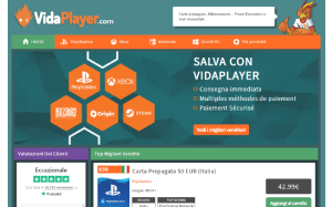 Il sito online di VidaPlayer