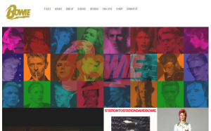 Il sito online di David Bowie