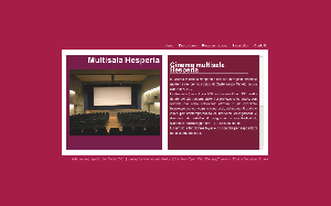 Il sito online di Cinema multisala Hesperia