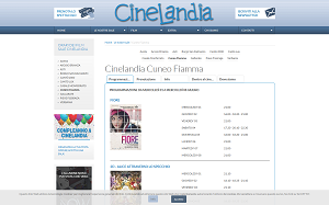 Il sito online di Cinelandia Fiamma Cuneo
