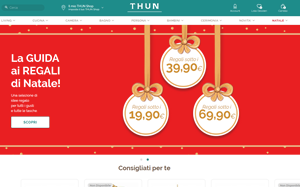 Il sito online di Thun