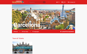 Il sito online di City Sightseeing Barcellona