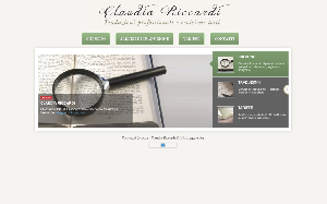 Il sito online di Claudia Riccardi