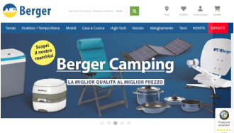 Il sito online di Berger Camping