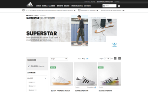 Il sito online di Superstar Adidas