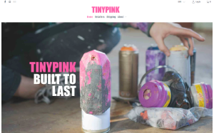 Il sito online di Tinypink stencil cap