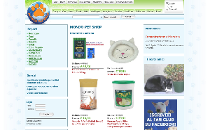 Il sito online di Mondo pet shop