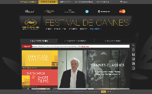 Il sito online di Festival di Cannes