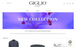 Il sito online di Giglio Luxury