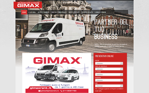Il sito online di Gimax rent