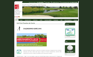 Il sito online di Golf Club Paradiso
