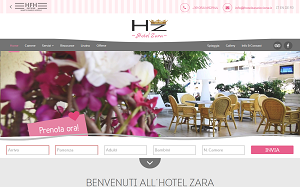 Il sito online di Hotel Zara Riccione
