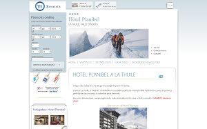 Il sito online di Hotel Planibel