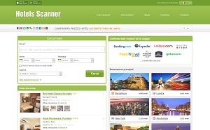 Il sito online di Hotels Scanner
