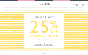 Il sito online di Jack Wills