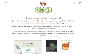 Il sito online di Vivai Gabbianelli