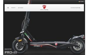 Il sito online di Ducati UIrban e-mobility