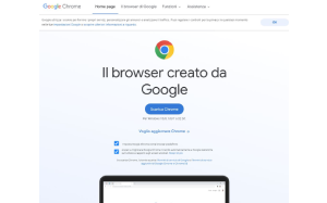 Il sito online di Chrome