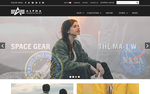 Visita lo shopping online di Alpha Industries