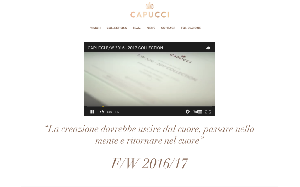 Il sito online di Capucci