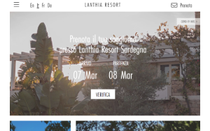 Il sito online di Lanthia resort
